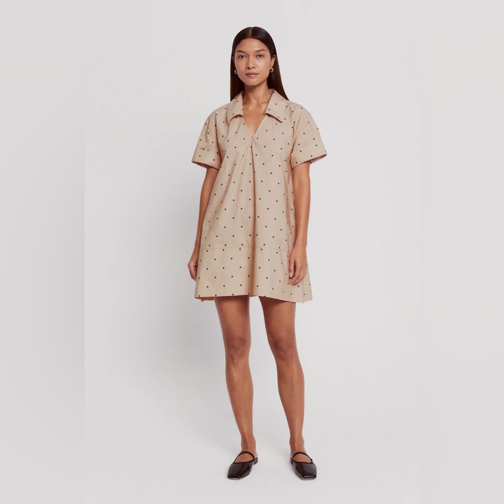Cream Puff Sleeve Mini Sundress